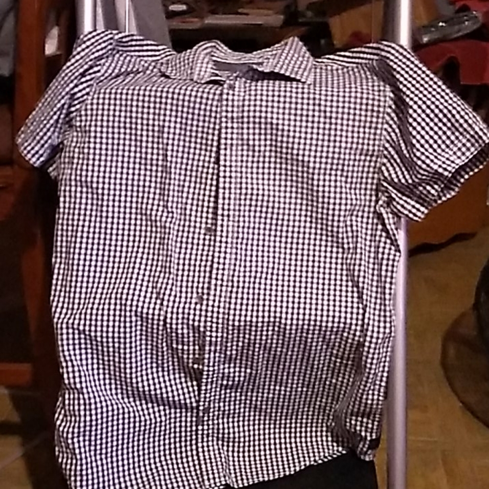 Black checkered shirt